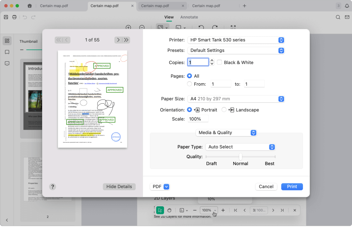 Print PDFs with Ease